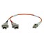 Tripp Lite Duplex Multimode 62.5/125 Fiber Adapter LC-SC M/F, 30 cm / 1-ft