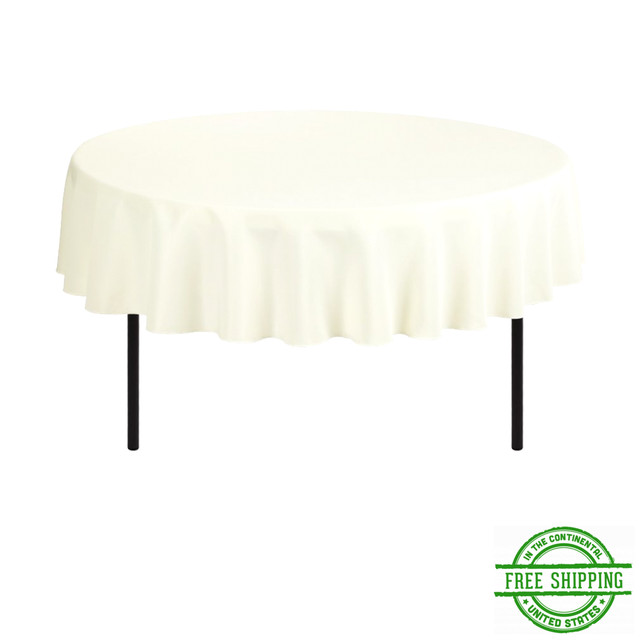 Tablecloth 70 80 108 Inch Stain Resistant For Picnic Round Tables Picture 7 Of 12