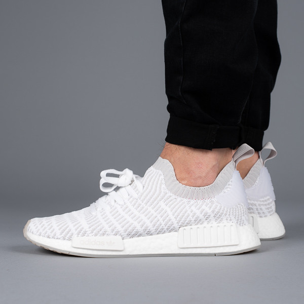 adidas Originals NMDR1 STLT PK PrimeKnit Footwear White Grey Men Running CQ2390 adidas Originals NMDR1 STLT PK PrimeKnit Footwear White Grey Men Running CQ2390