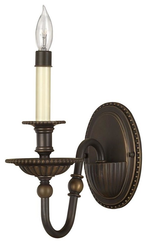 Hinkley Lighting 4410ob Cambridge 1 Light 5 Inch Olde Bronze Sconce Picture 1 Of