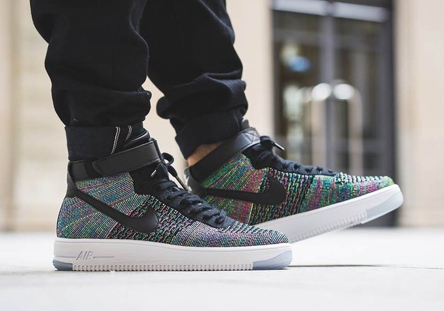 Nike AIR FORCE MID Flyknit 100% Autentico Scarpe Da Ginnastica Uomo Nuovo con Scatola 817420 601 Nike AIR FORCE MID Flyknit 100% Autentico Scarpe Da Ginnastica Uomo Nuovo con Scatola 817420 601