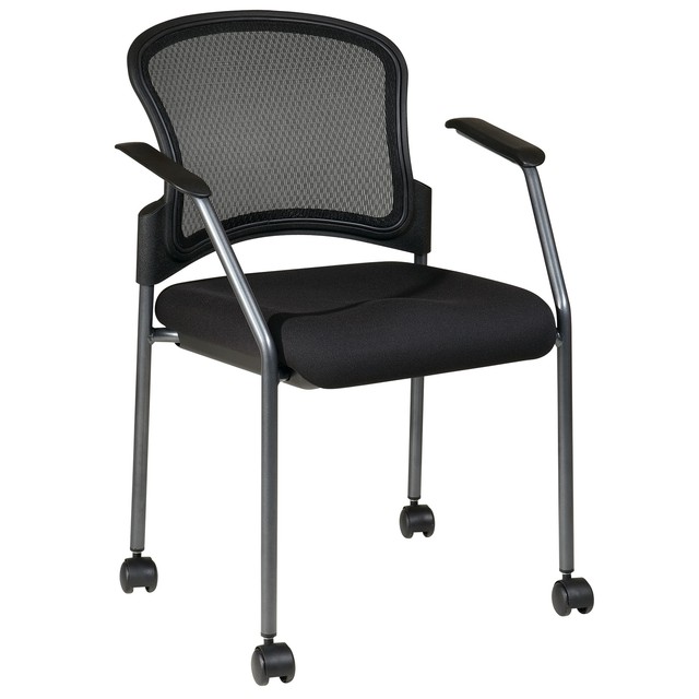 Office Star Anium Finish Visitors Chair With Wheels And Progrid Office Star Anium Finish Visitors Chair With Wheels And Progrid Mesh Back Ebay