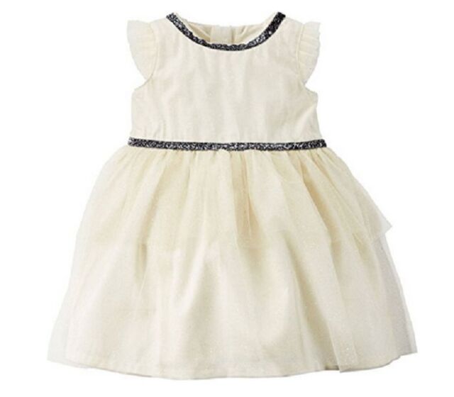 Carters Baby Girls Glitter Tulle Dress 6 Month Ebay