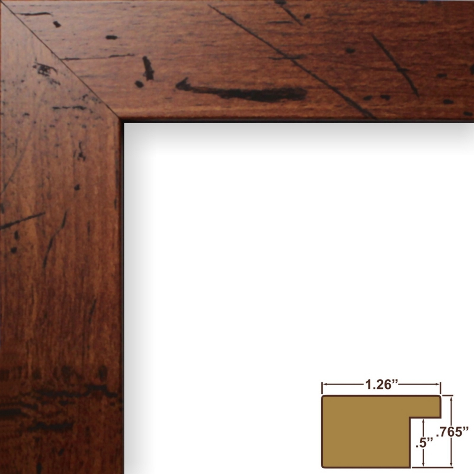 Craig Frames Bauhaus 1 25 Modern Rustic Dark Walnut Brown Picture Picture 1 Of 9