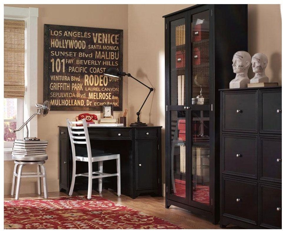 Home Decorators Oxford Desk Ideas Desk The Depot Picture 1 Of 3 Home Decorators Collection Oxford Black Secretary