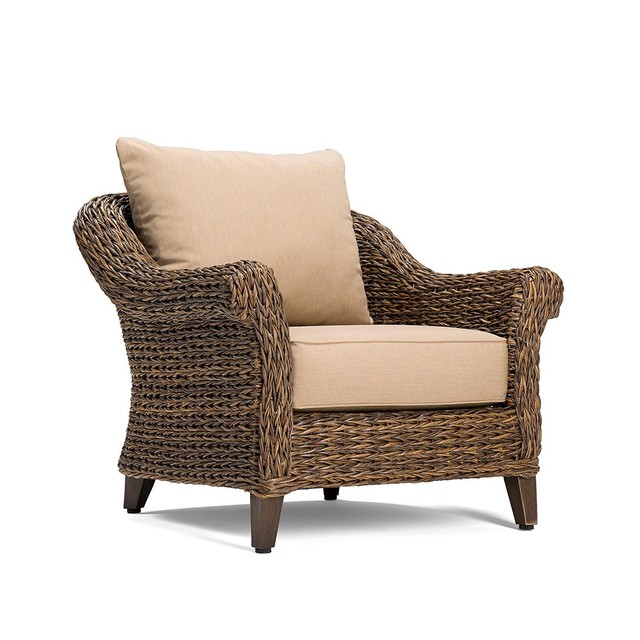 Blue Oak Outdoor Bahamas Patio Furniture Stationary Lounge Chair Blue Oak Outdoor Bahamas Patio Furniture Stationary Lounge Chair With Sunbrella
