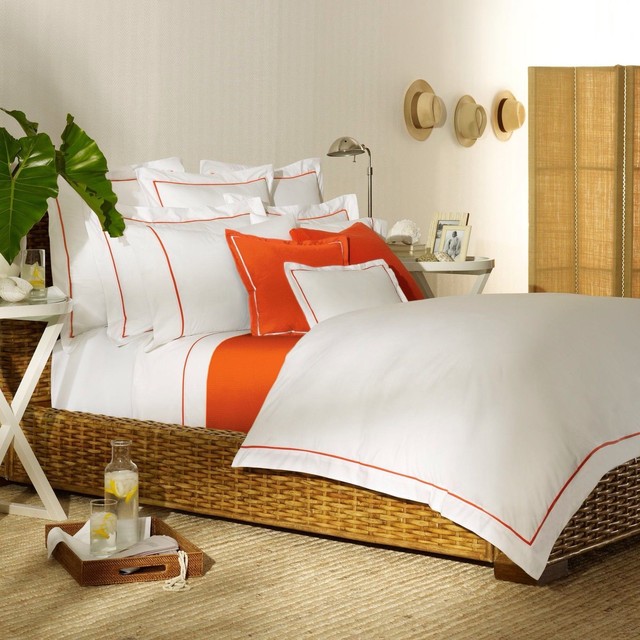 Ralph Lauren Twin Palmer Duvet Cover 66 X 86 Equestrian Orange Ralph Lauren Palmer 464 Tc White With Equestrian Orange Twin Duvet Cover Nip