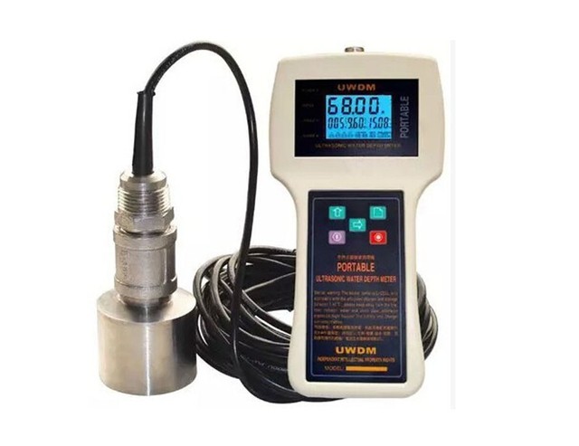 50M Professional Handheld Ultrasonic Water Depth Meter Tester Finder Indicator