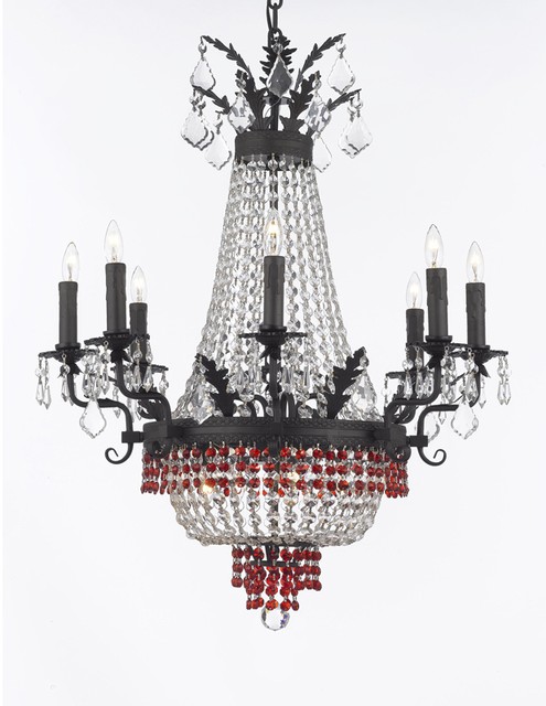 French Empire Crystal Chandelier Chandeliers Lighting 25x32 12 French Empire Crystal Chandelier Chandeliers Lighting 25x32 12 Lights