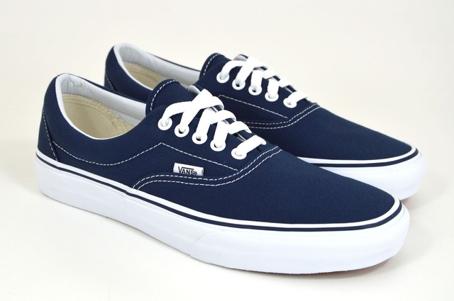 Vans Era Scarpe da skate Blu Marino Blu tela Sneakers NUOVO Vans Era Scarpe da skate Blu Marino Blu tela Sneakers NUOVO