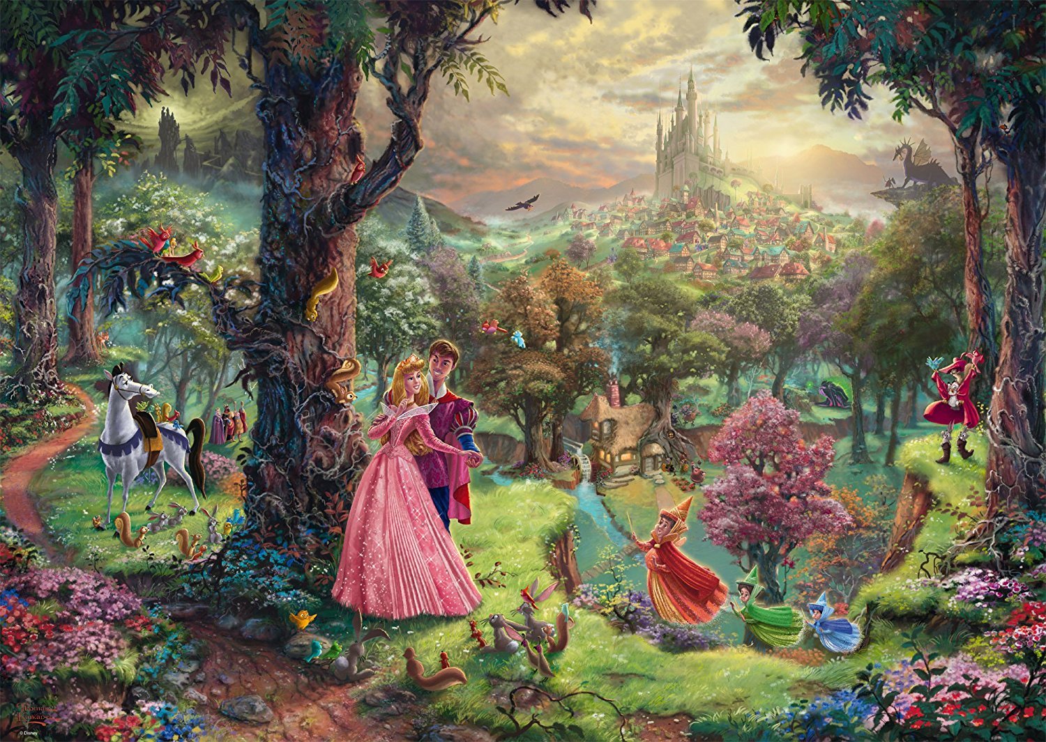 Uncategorized Sleeping Beauty Puzzle schmidt disney puzzle thomas kinkade sleeping beauty 1000 pcs brand new lowest price