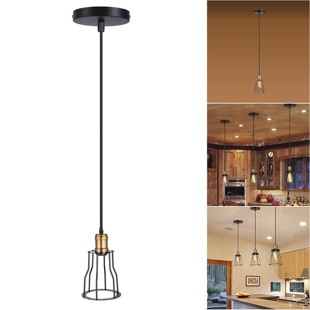 1 Head Vintage Metal Cage Spider Ceiling Light Diy Chandelier 1 Head Vintage Metal Cage Spider Ceiling Light Diy Chandelier Pendant Lamp