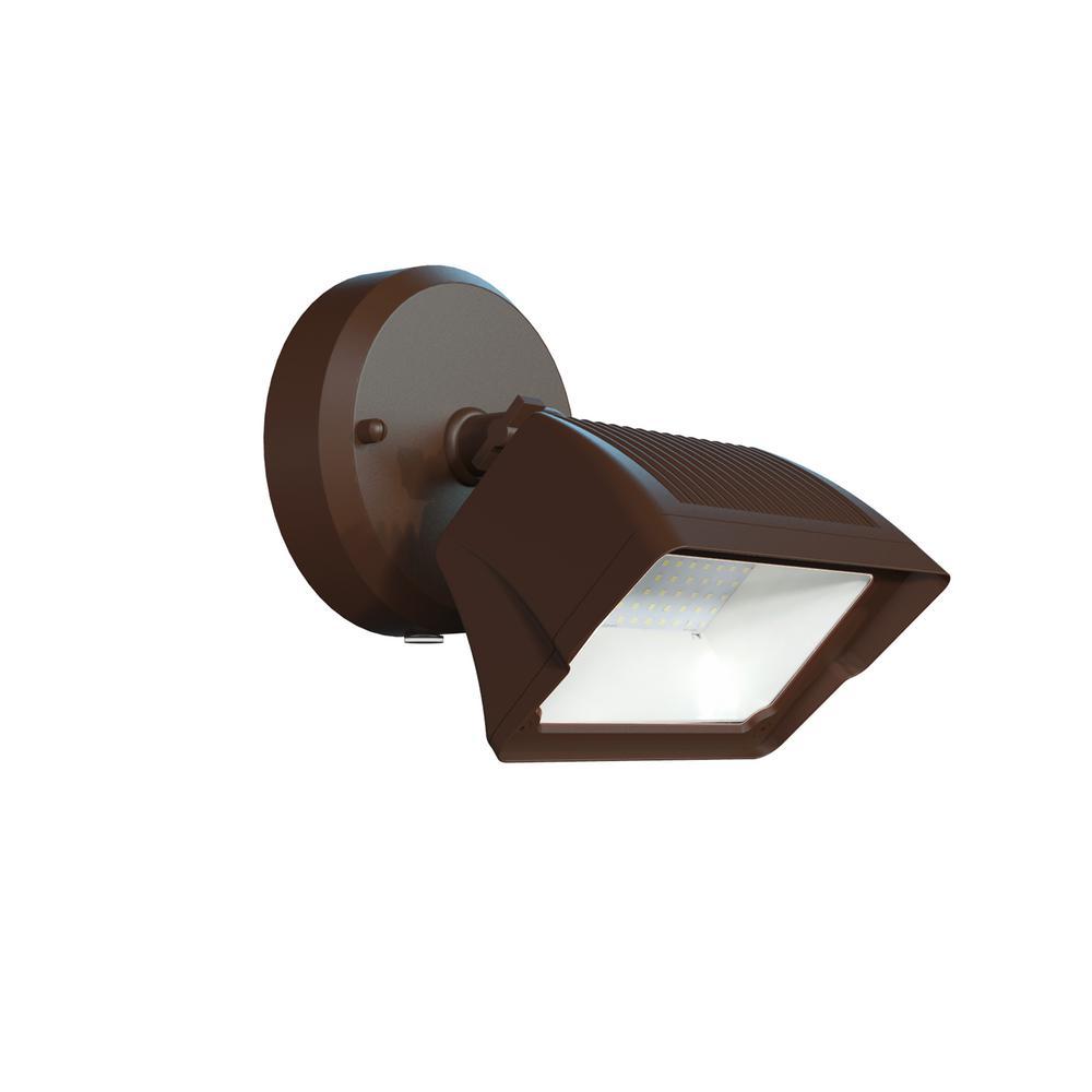 Defiant 1 Light Integrated Led Outdoor Bronze Dusk To Dawn Security Led Outdoor Bronze Dusk To Dawn Security Flood Light Be The First Write A Review About This 1 Watching Picture Of