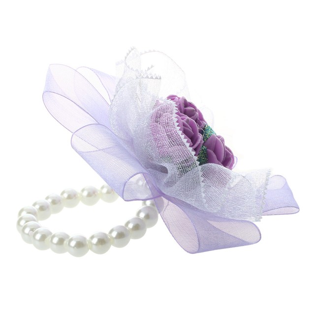 B9 Wrist Corsage Bracelet Flower Wedding Party Prom Purple T4p9 Ebay Wrist Corsage Bracelet Flower Wedding Party Prom Purple B6k1