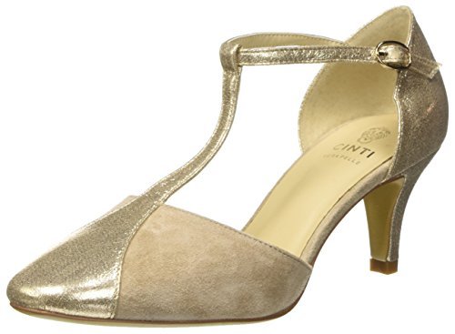 CINTI C2801A Scarpe Col Tacco con Cinturino a T Donna Beige 38 EU y7D CINTI C2801A Scarpe Col Tacco con Cinturino a T Donna Beige 38 EU y7D