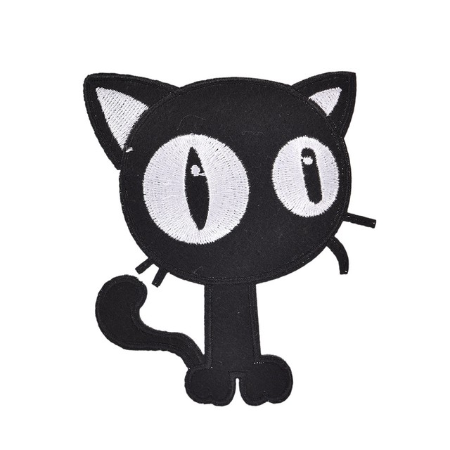 Black Cat Diy Badges Patch Embroidered Applique Sewing Patches Black Cat Diy Badges Patch Embroidered Applique Sewing Patches Clothes Stickers