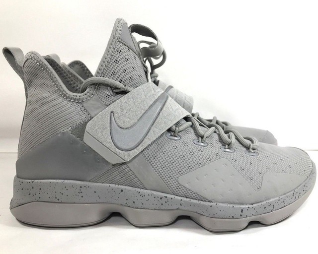 New Nike Lebron XIV 14 Men's Basketball Shoes Gray Silver 852405 007 Size 10 New Nike Lebron XIV 14 Men's Basketball Shoes Gray Silver 852405 007 Size 10