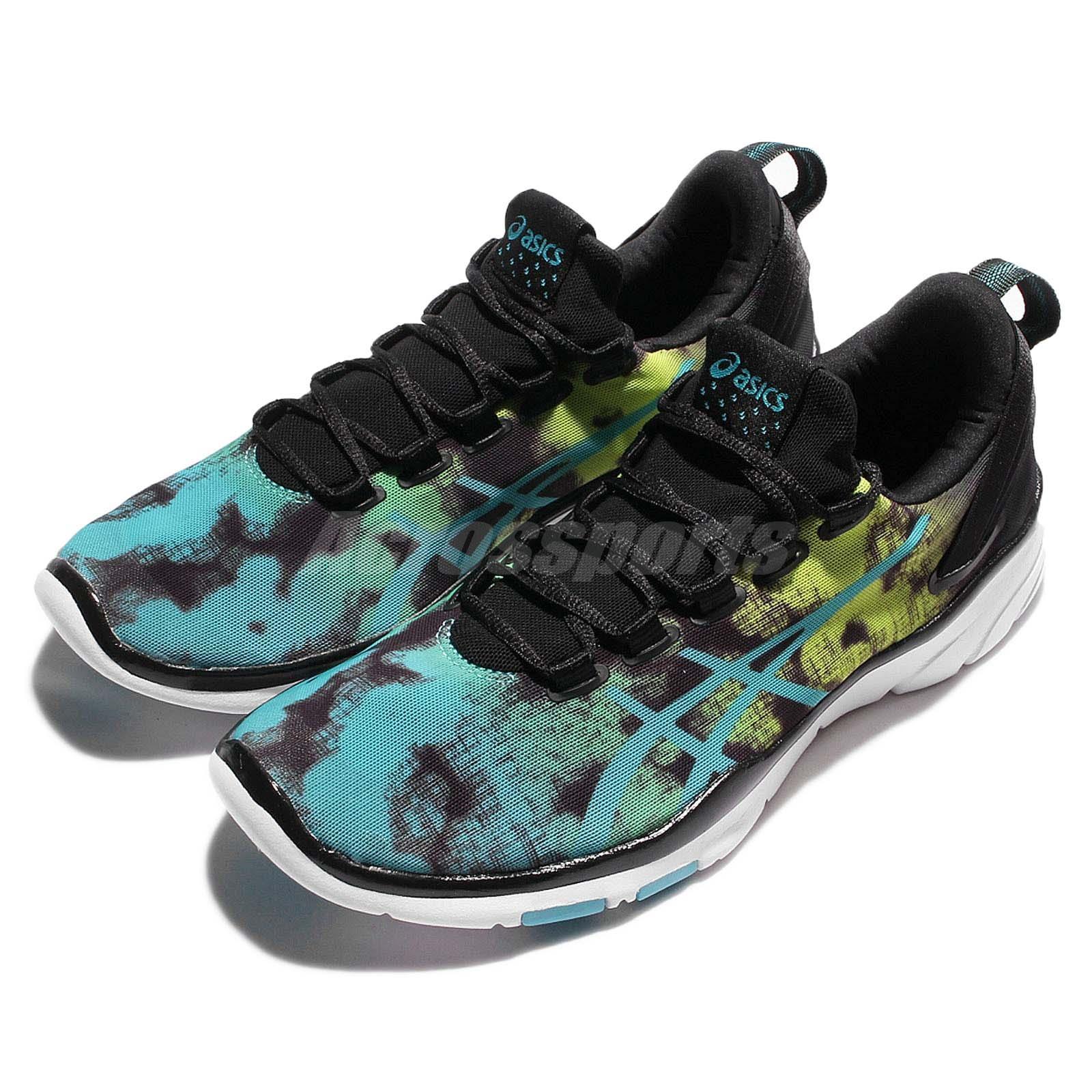 Asics Gel Fit Sana 2 II Black Green Women Fitness Training Shoes S652N 9039 Asics Gel Fit Sana 2 II Black Green Women Fitness Training Shoes S652N 9039