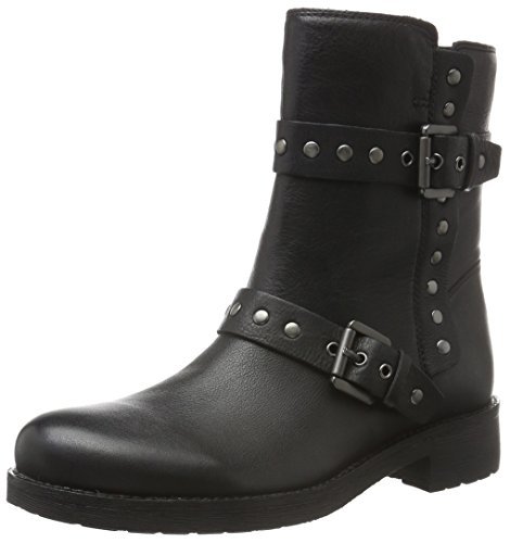 Geox D New Virna G Stivali da Motociclista Donna Schwarz BLACKC9999 L8Z Geox D New Virna G Stivali da Motociclista Donna Schwarz BLACKC9999 L8Z