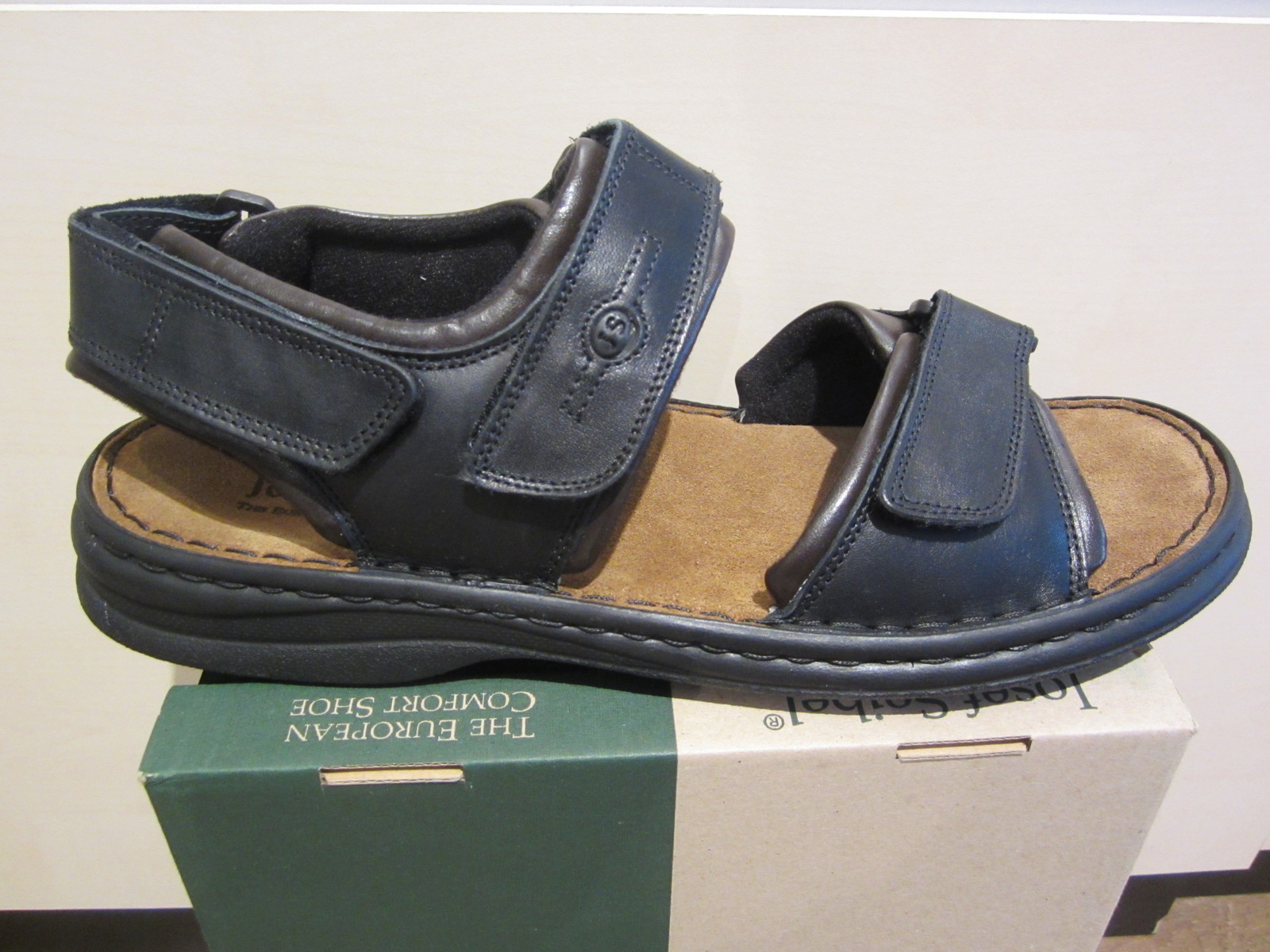 Seibel Sandali col tacco alto nero PELLE MARRONE CHIUSURA A STRAPPO NUOVO Seibel Sandali col tacco alto nero PELLE MARRONE CHIUSURA A STRAPPO NUOVO