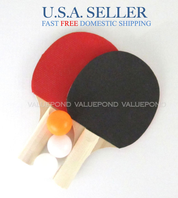 Table Tennis Paddles 2 PC Ping Pong 3 Balls Kids Toy Birthday Gift ... Table Tennis Paddles 2 PC Ping Pong 3 Balls Kids Toy Birthday Gift ...