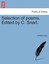 NEW Selection Of Poems. Edited By C. Snart. by... BOOK (Paperback / softback)