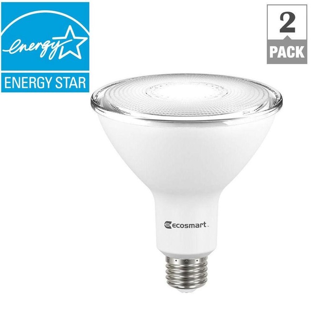 Ecosmart 120w Equivalent Bright White Par38 Dimmable Led Flood Light 120 Watt Equivalent Par38 Dimmable Led Flood Light Bulb Bright White 2