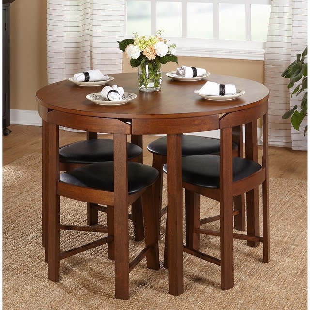 Small Dining Table Set Kitchen Chairs Spaces Dinette 5 Piece ... Small Dining Table Set Kitchen Chairs Spaces Dinette 5 Piece ...