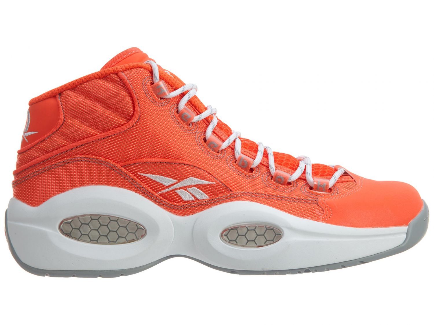 V69689 REEBOK CLASSIC QUESTION MID RETRO ATOMIC RED GREY WHT MENS SIZE 11 V69689 REEBOK CLASSIC QUESTION MID RETRO ATOMIC RED GREY WHT MENS SIZE 11