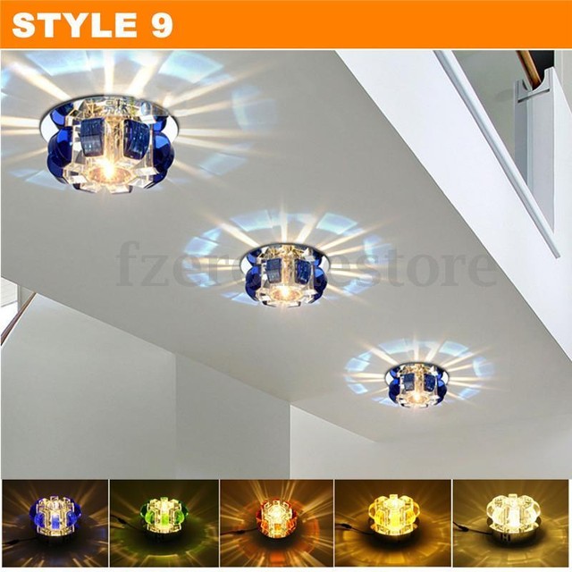 Modern Crystal Led Ceiling Light Fixture Aisle Hallway Pendant Lamp Picture 12 Of