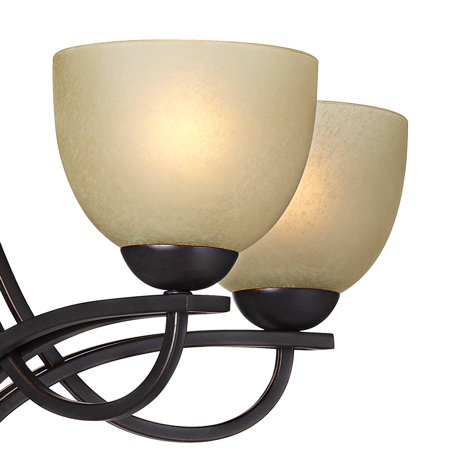 Franklin Iron Works Bennington Collection 5 Light Chandelier