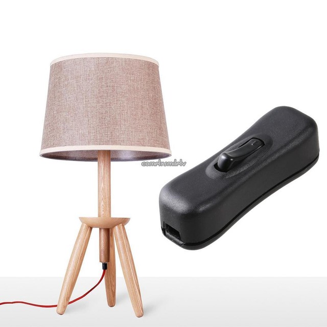 On Off Table Lamp Desk Bed Light Cord In Line Rocker Switch 250v 2a On Off Table Lamp Desk Bed Light Cord In Line Rocker Switch 250v 2a