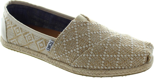 Womens Toms Seasonal Classic Slip on Natural Woven Flats UK 3 | eBay Toms Classic Women's Natural Woven Slip On Flat Canvas Loafer Espadrilles New