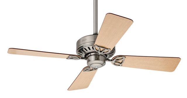 Hunter Design Ceiling Fan Bayport 107cm 42 Brushed Chrome With Pull Ceiling Fan Hunter Bayport 107 Cm Chrom Brushed With Pull Switch