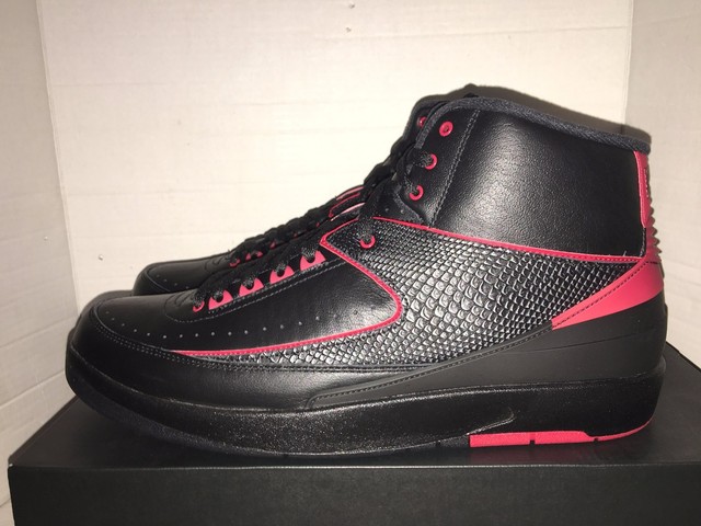 Nike Air Jordan 2 Retro Alternate II Mens 10 M Black Red Basketball Shoes 834274 Nike Air Jordan 2 Retro Alternate II Mens 10 M Black Red Basketball Shoes 834274