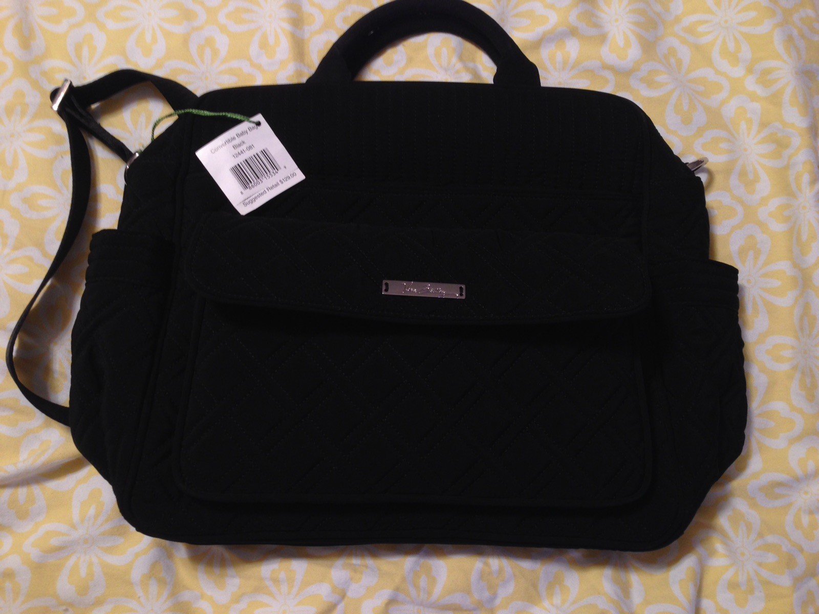 Vera Bradley Convertible Baby Bag In Classic Black 12441 081 Ebay Picture 1 Of 5