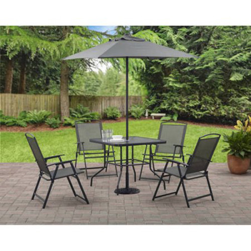 Red 6 Piece Folding Patio Table Dining Set Outdoor Includes 4 Picture 13 Of 19
