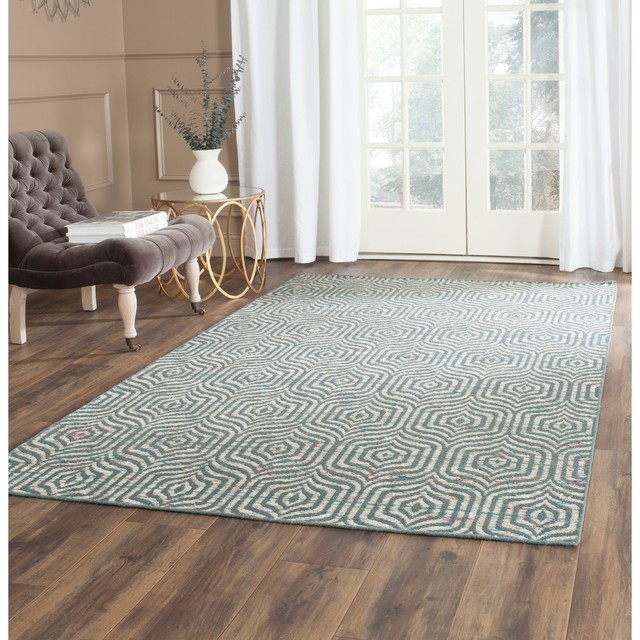 Safavieh Straw Patch 200 Blue Area Rug Safavieh Hand Woven Straw Patch Blue Multi Wool Cotton Rug 5