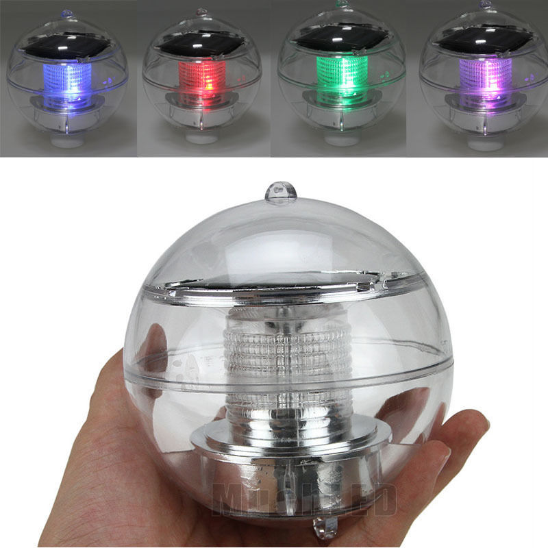 Outdoor Solar Color Changing Led Floating Lights Path Landscape Pond Picture 1 Of 8