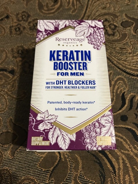 Reserveage Organics Keratin Booster For Men With Dht Blockers 60 Reserveage Organics Keratin Booster With Dht Blockers For Men 60 Cap Exp 1 19