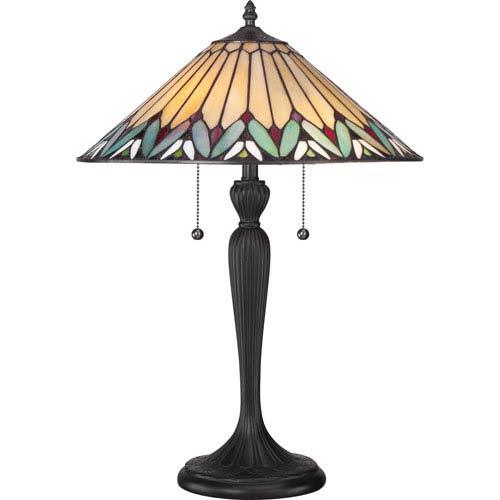 Quoizel Lighting Pearson Tiffany Table Lamp Tf1433t Ebay