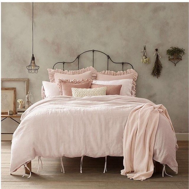 Wamsutta Vintage Washed Linen King Duvet Cover Blush Belgian Flax 230 Wamsutta Vintage Washed Linen Duvet Cover 100 Blush Size King