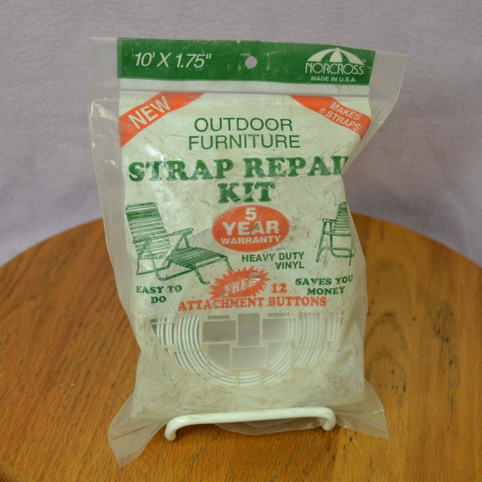 Norcross Outdoor Furniture Strap Repair Kit Vinyl 10 X 1 3 4 12 Picture 1 Of 3
