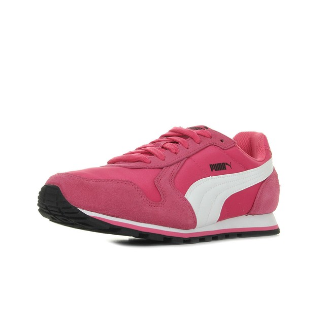 Chaussures Baskets Puma femme ST Runner NL taille Rose Cuir Lacets Chaussures Baskets Puma femme ST Runner NL taille Rose Cuir Lacets