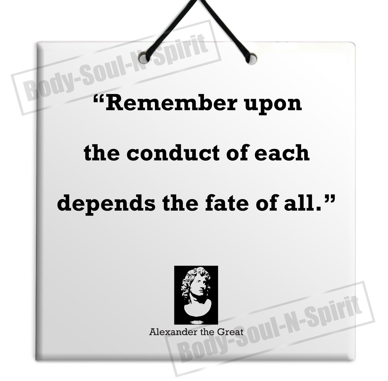 Alexander The Great Quote Ceramic Wall Hanging Plaque Tile Home ... Alexander The Great Quote Ceramic Wall Hanging Plaque Tile Home ...