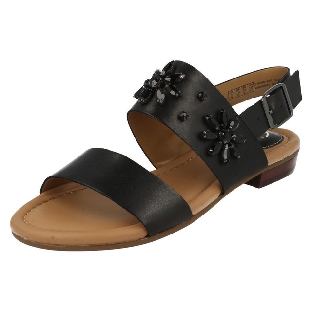 Viveca MELROSE Clarks da donna pelle GEMMA FIBBIA PIATTA apertura sul retro Viveca MELROSE Clarks da donna pelle GEMMA FIBBIA PIATTA apertura sul retro