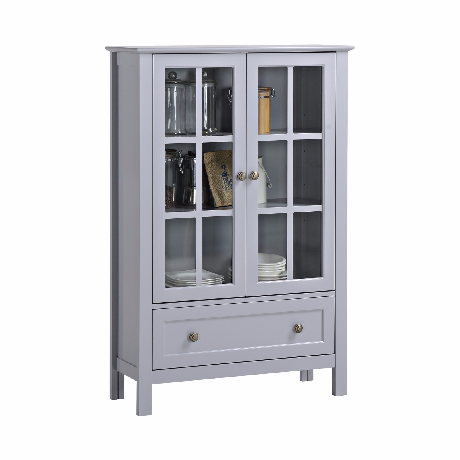 Kitchen Cabinet Storage Hutch Buffet Pantry Organizer Curio China Picture 11 Of 12
