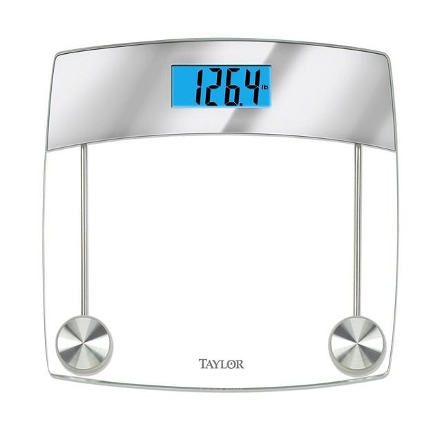 Taylor Precision S Glass Digital Bath Scale Clear Included Taylor Precision S Glass Digital Bath Scale Clear Free Delivery