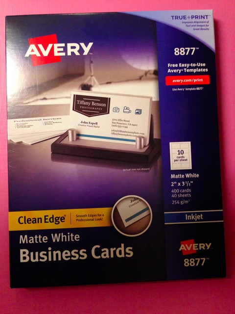avery two side printable clean edge business cards for inkjet