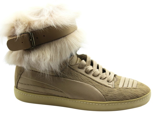 Puma AMQ joustesse medio donna fibbia Scarpe sportive pelle beige 353871 03 D48 Puma AMQ joustesse medio donna fibbia Scarpe sportive pelle beige 353871 03 D48